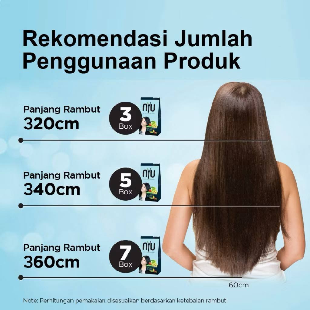 Free Gift NYU Hair Color Halal Colour Pewarna Rambut Sah Solat Tutup ...
