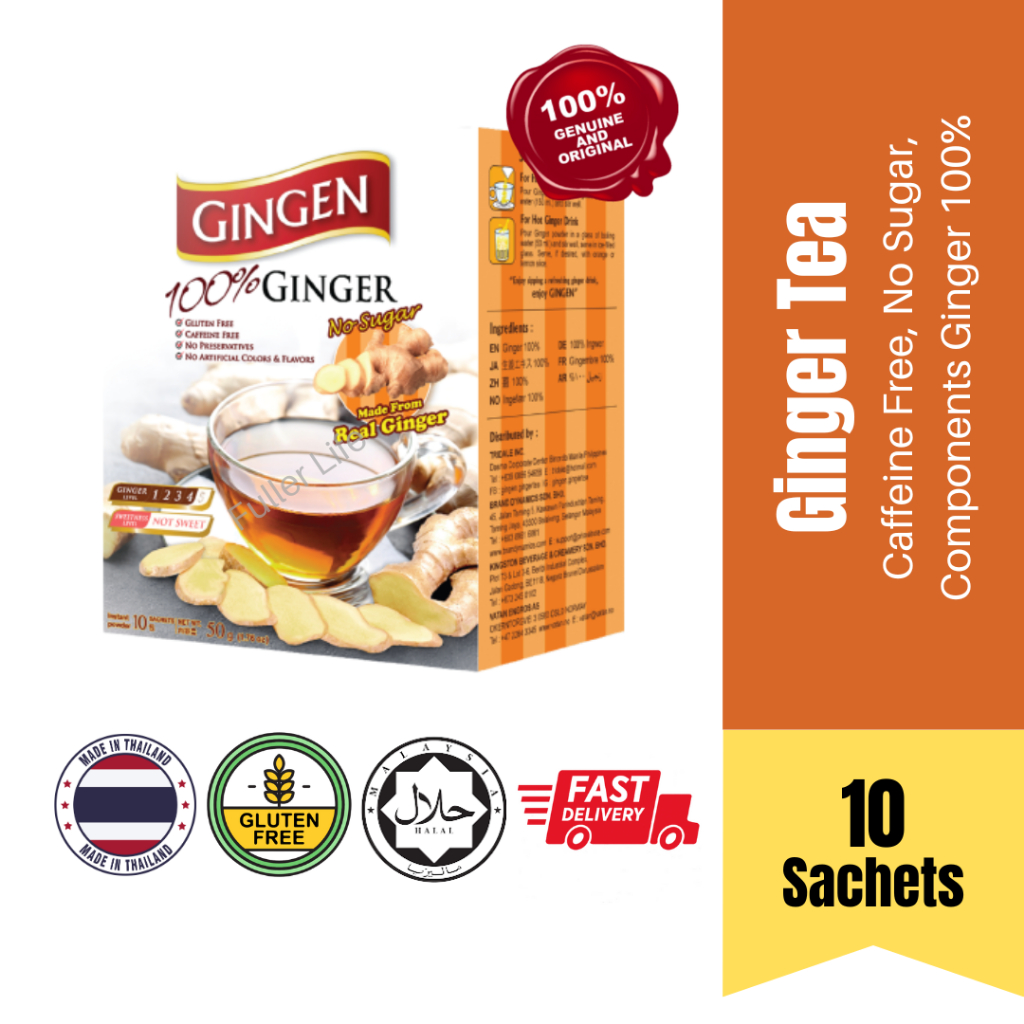 GINGEN 100% Instant Ginger Tea (No Sugar)(10s) | Pure & Natural Ginger ...