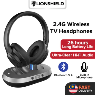 For D1 Wireless TV Headphone with 2.4G Digital Transmitter Charging Dock Cordles