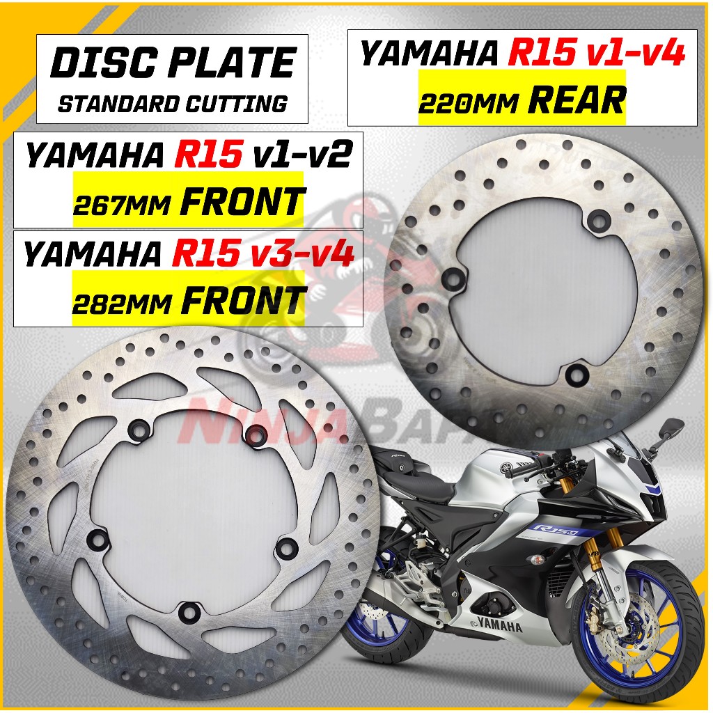 YAMAHA R15 V1~V4 / YZF- R15 / Front & Rear Brake Disc Plate – High ...