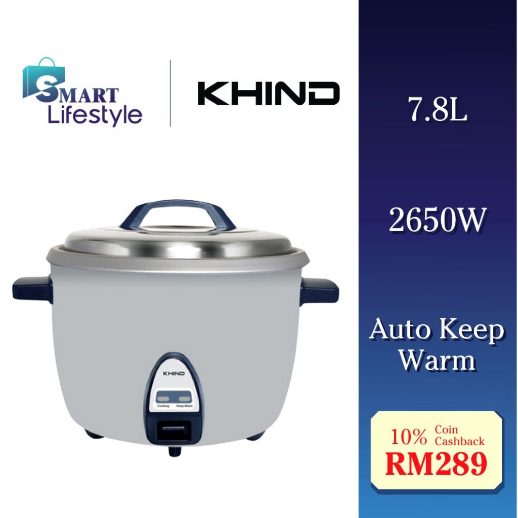 KHIND 7.8L COMMERCIAL RICE COOKER RC785 | Shopee Malaysia