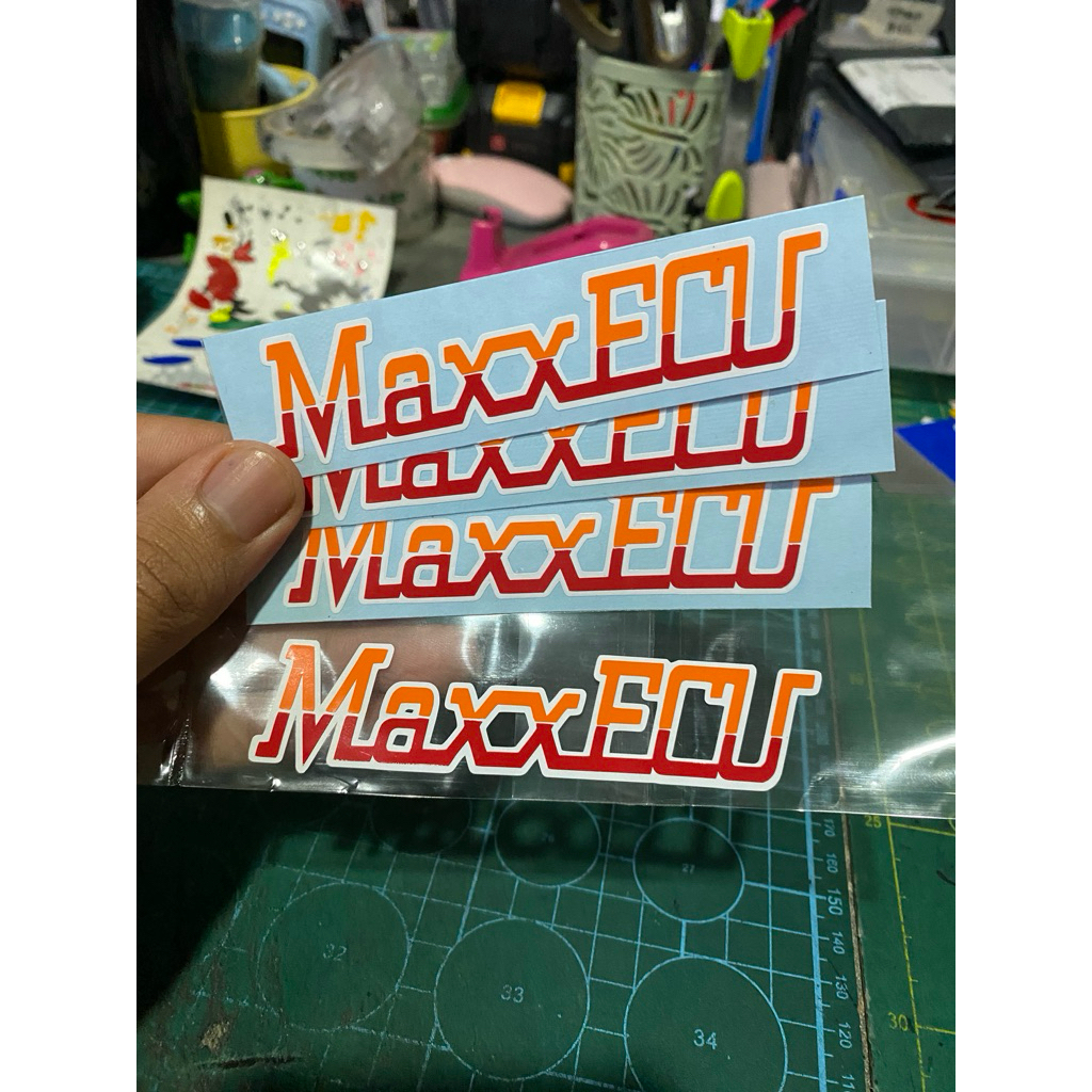 STICKER MAXXECU CUSTOM | Shopee Malaysia