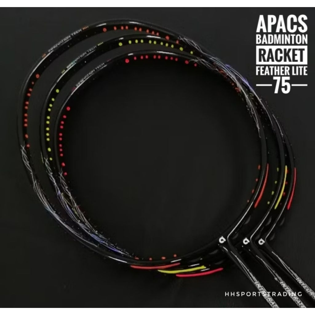APACS Racket FEATHER LITE 75 ( 6U ) Light Weight/Head Heavy | Shopee ...
