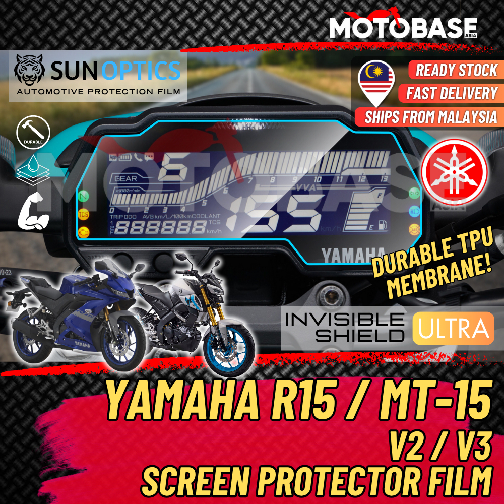 YAMAHA R15 / MT-15 (V2/V3) Meter Screen Protector TPU Film [SunOptics ...
