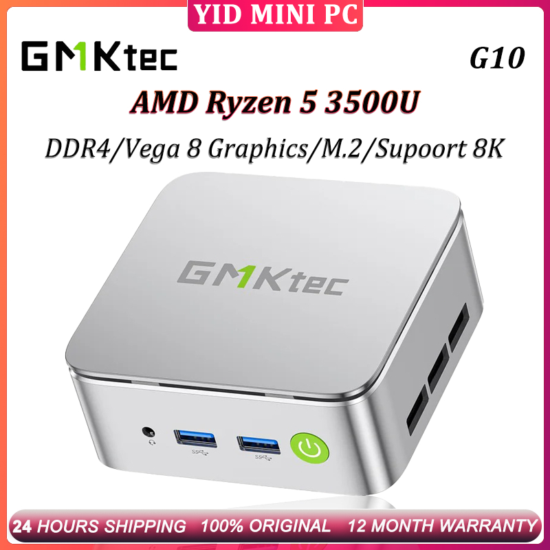 GMKtec G10 MINI PC AMD Ryzen 5 3500U Vega 8 Graphics 2×DDR4 2×M.2 2280 ...