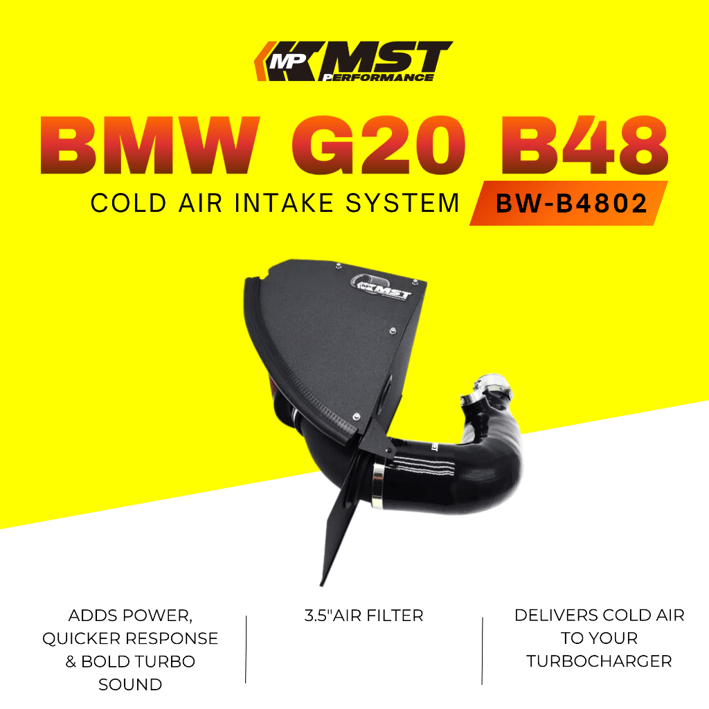 MST BMW 330i G20 B48 2.0L Cold Air Intake System (BW-B4802) | Shopee ...