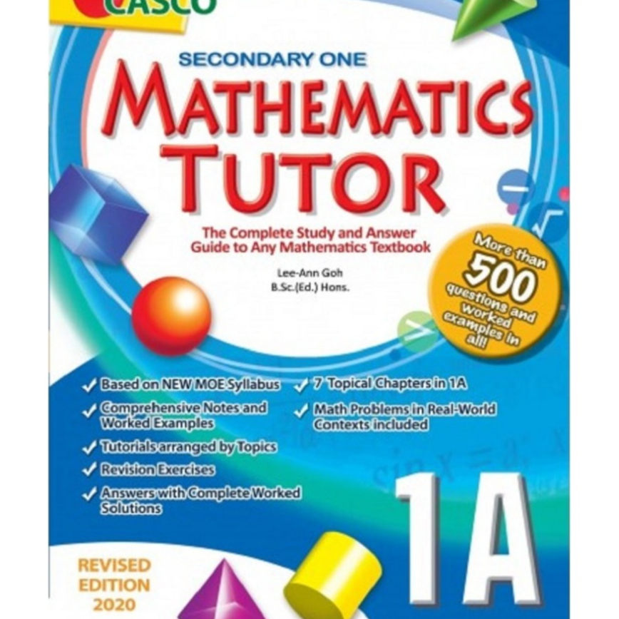 SG7 Singapore Math: CASCO Secondary One Math Tutor 1A Revised Edition ...