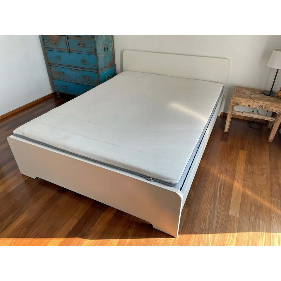 VESTEROY Pocket Sprung Mattress Extra Firm & Firm/Light Blue Single ...