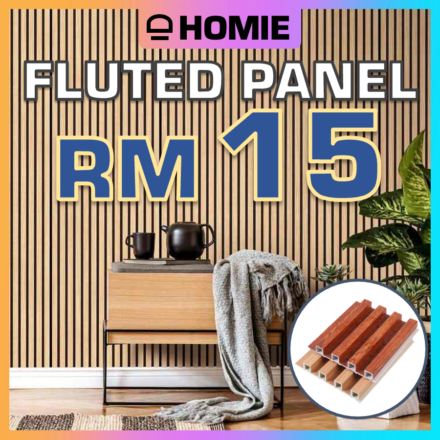 [HOMIE] Fluted panel WPC Fluted Wall Panel PVC Wall Panel 2.9 meter ...