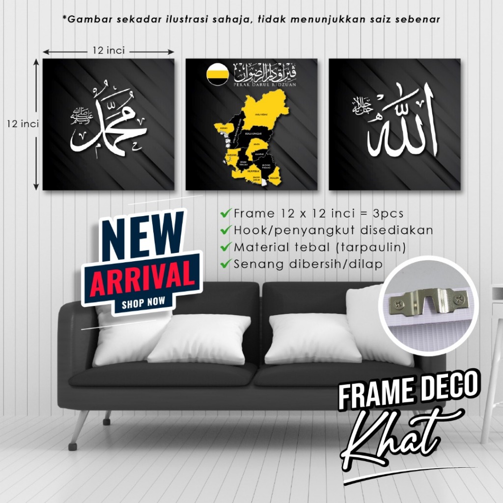 FRAME KHAT PETA NEGERI DI MALAYSIA | Shopee Malaysia