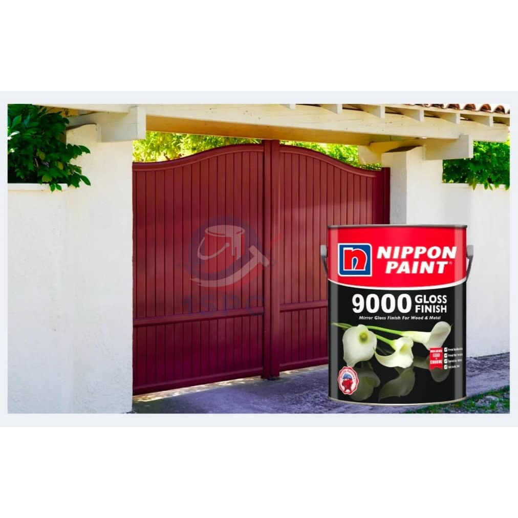 🔥READY STOCK🔥 1L Nippon Paint 9000 Gloss Finish Wood & Metal Interior ...
