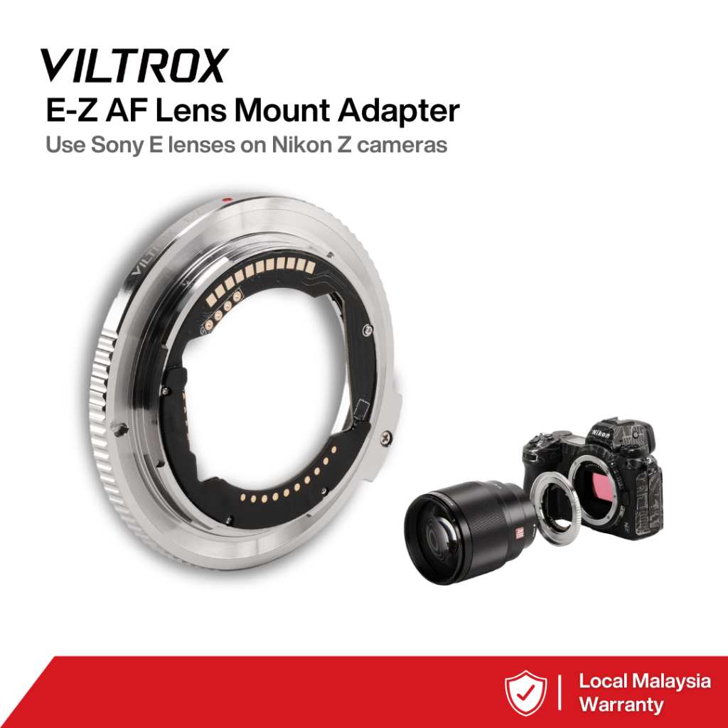 VILTROX E-Z AF LENS MOUNT ADAPTER FOR SONY E-MOUNT LENS TO NIKON Z ...