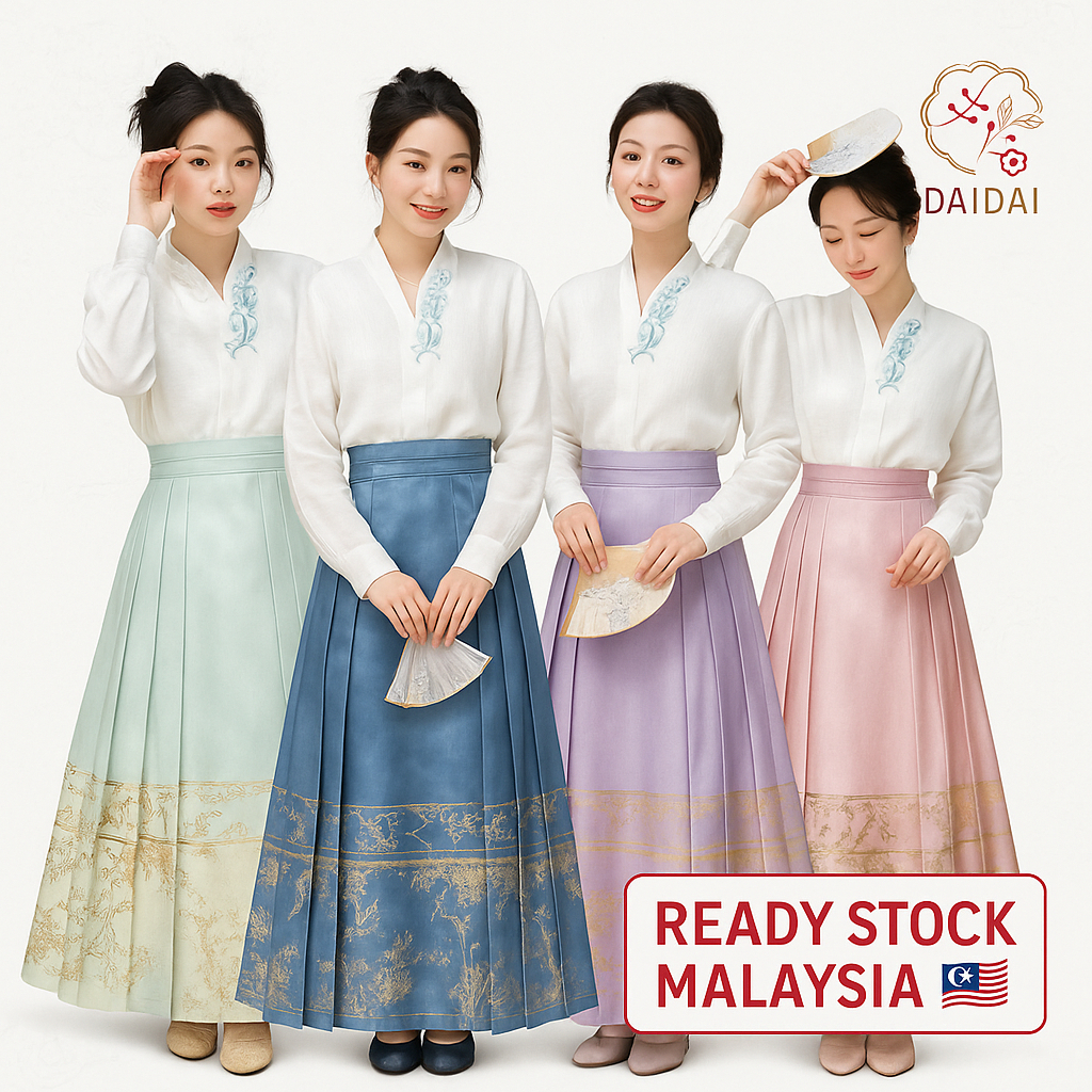 daidai (Ready Stock) Mamianqun Hanfu Cheongsam Baju Long Skirt Chinese ...