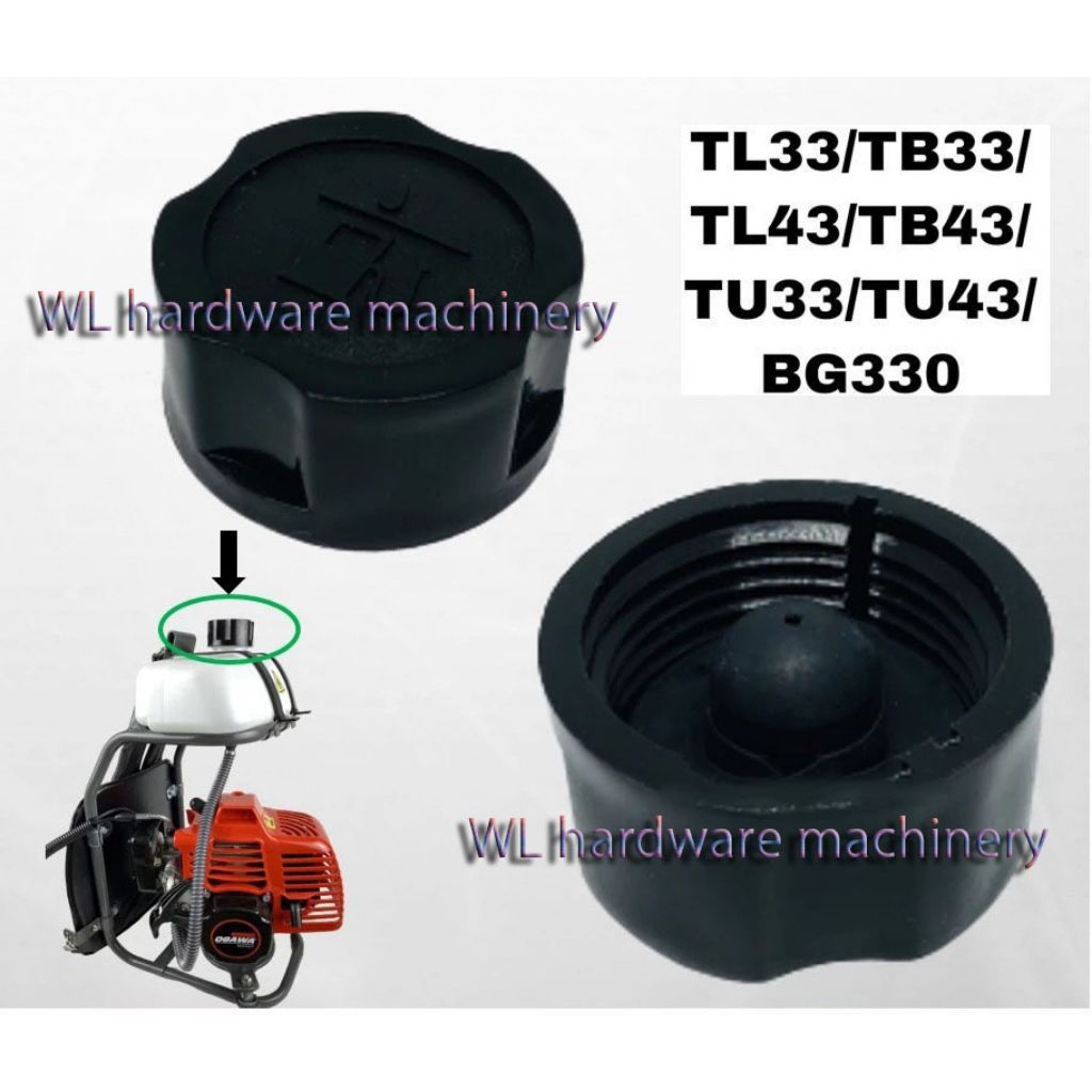 Fuel Tank Cap TB33 TB43 TB52 BG330 Brush Cutter Mesin Rumput/Penutup ...