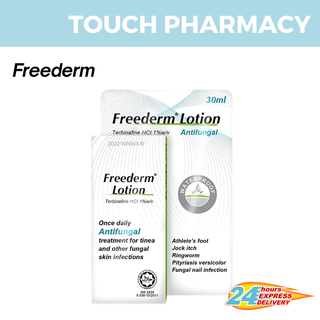 FREEDERM Lotion 30ML (Terbinafine For Athlete Foot & Kurap) | Shopee ...