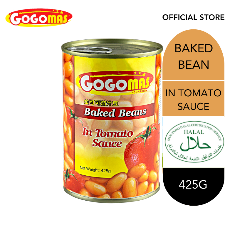 Gogomas Baked Beans In Tomato Sauce | Kacang Panggang Tin Dalam Sos ...