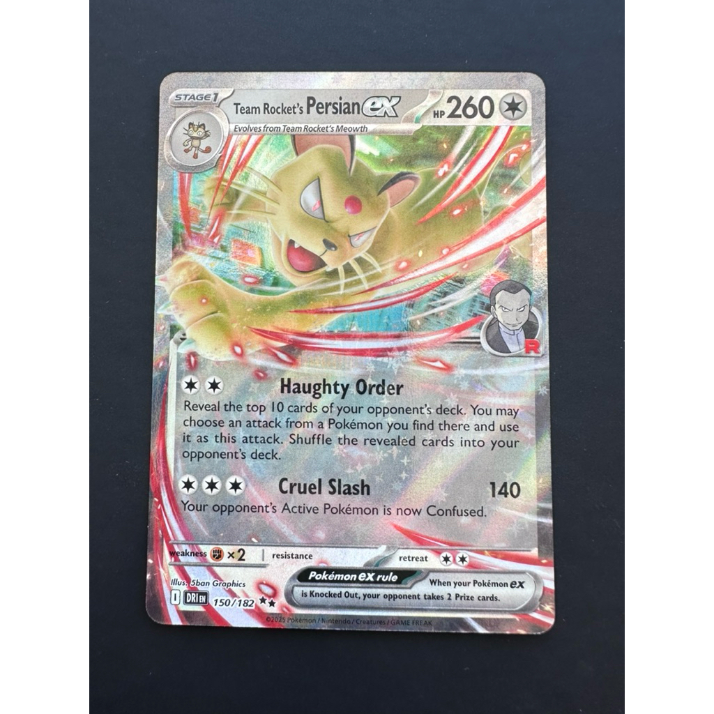 Destined Rivals Persian ex 150/182 Double Rare Team Rocket's | Shopee ...