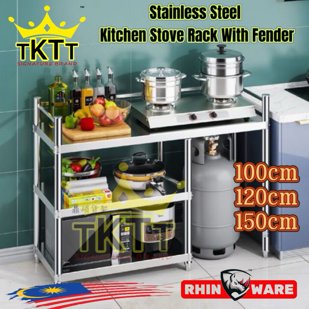 TKTT Stainless Steel Kitchen Multifunctional Cooking Stove Rack Fender ...