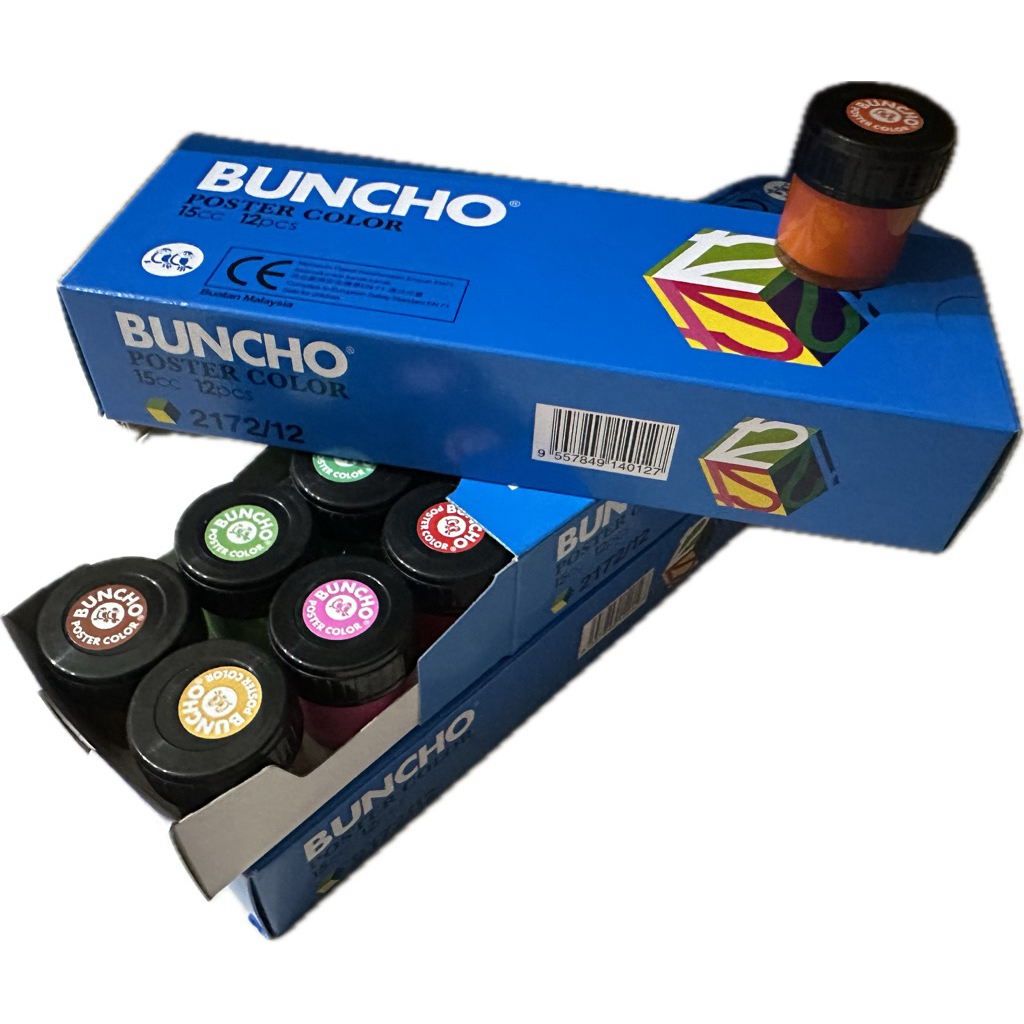 Buncho 15cc Poster Colour 12 Colours | Shopee Malaysia