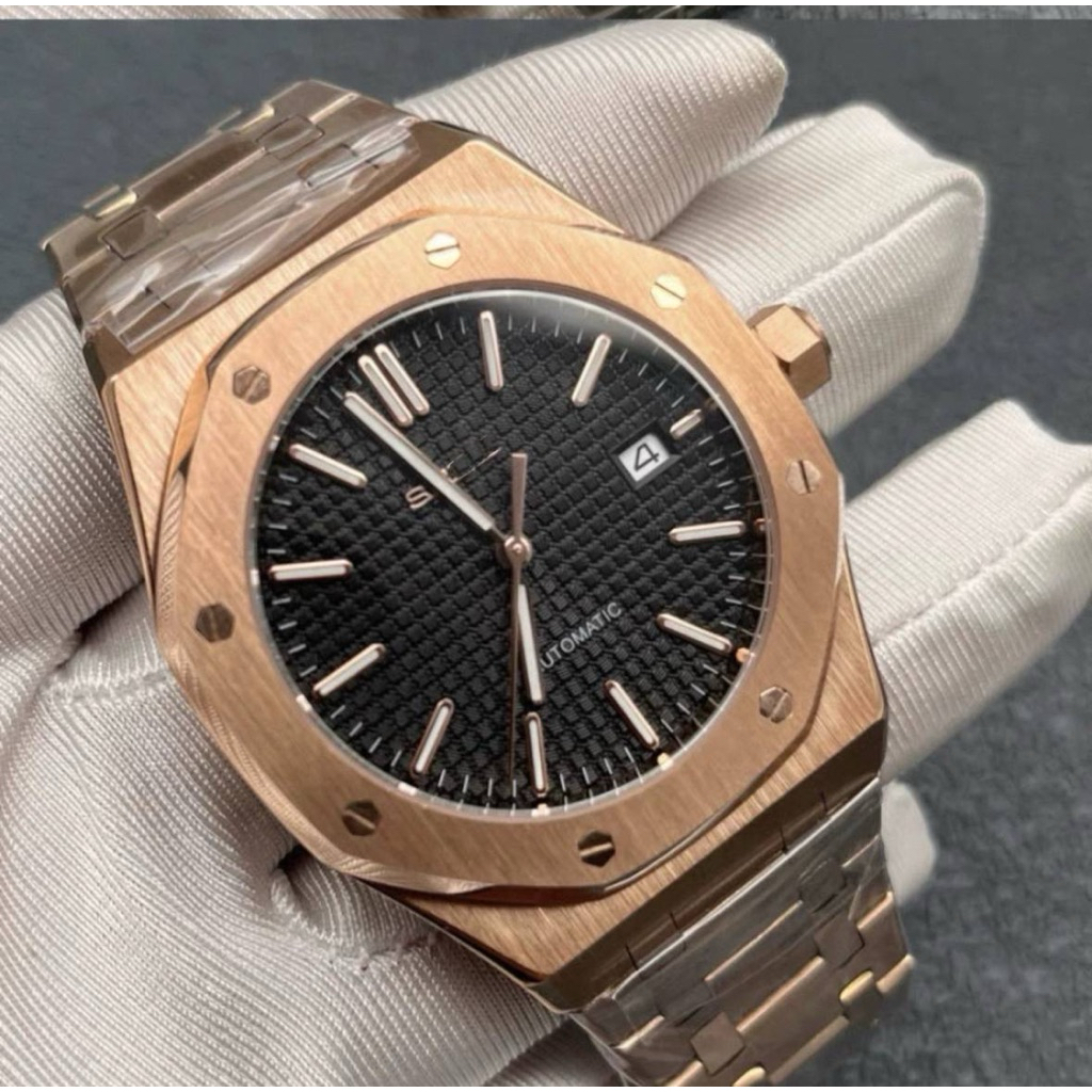 Seiko Mod AP Royal Oak Rose Gold 42mm | Shopee Malaysia