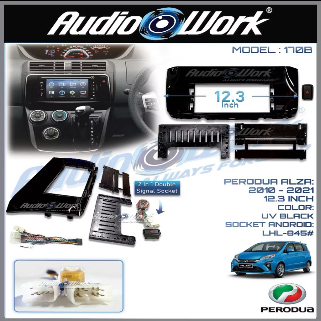 Perodua ALZA 2010-2021 - 12.3 inci BBA Untuk Android Player Casing ...