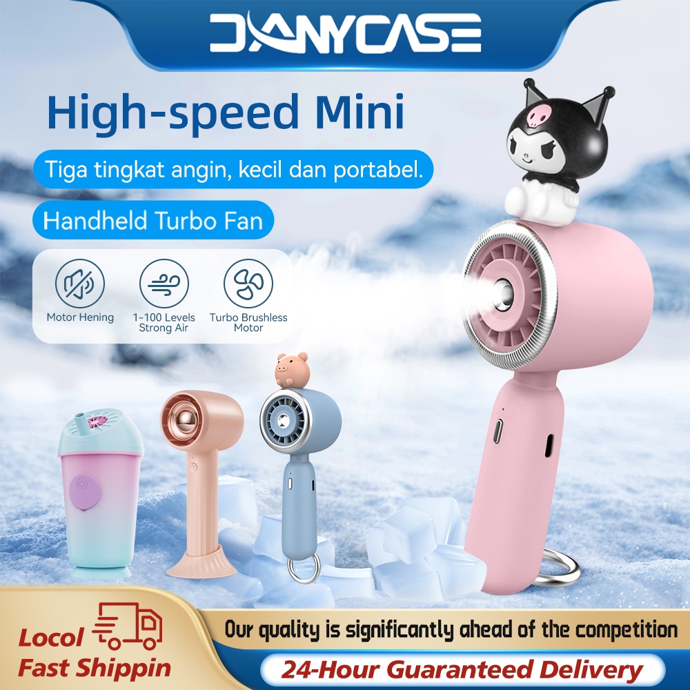 Cute Handheld Mini Fan Portable USB Charging Quiet Cooling Mist Spray ...