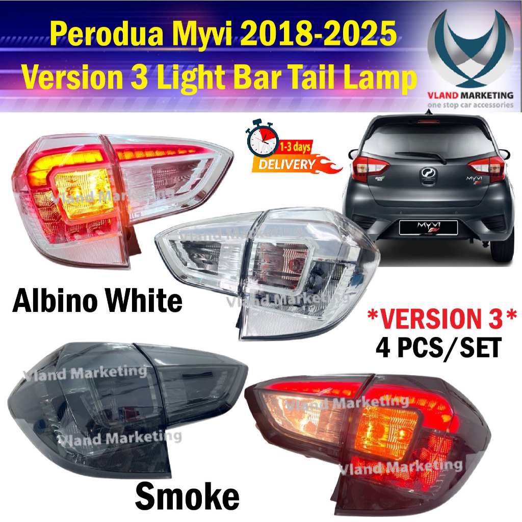 VERSION 3 Perodua Myvi 2018 2019 2020 2021 2022 GT Light Bar Tail Lamp ...