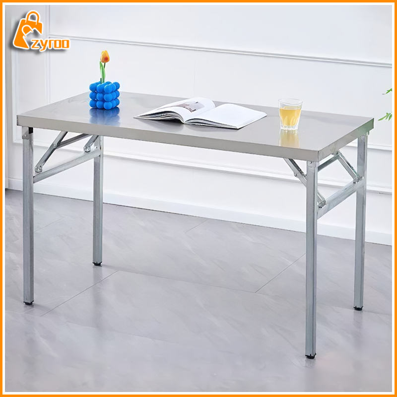 Stainless Steel Table Meja Makan Foldable Table Meja Lipat Banquet ...