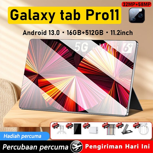 [COD] 2025 Tablet baru Galaxy Tab 11 Ultra 16+512GB Android Tablet 11.6 ...