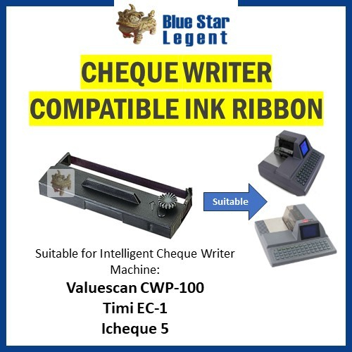INTELLIGENT CHEQUE WRITER INK RIBBON For VALUESCAN CWP-100 TIMI EC-1 ...