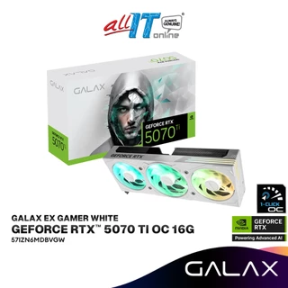 GALAX GeForce RTX 5070 Ti EX Gamer OC 12GB GDDR7 White Graphics Card | 57IZN6MDBUEX