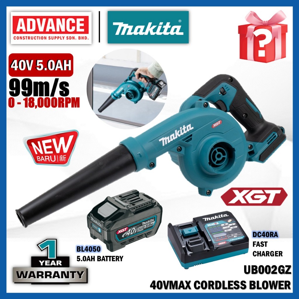 MAKITA UB002GZ 40Vmax Cordless Blower | Shopee Malaysia