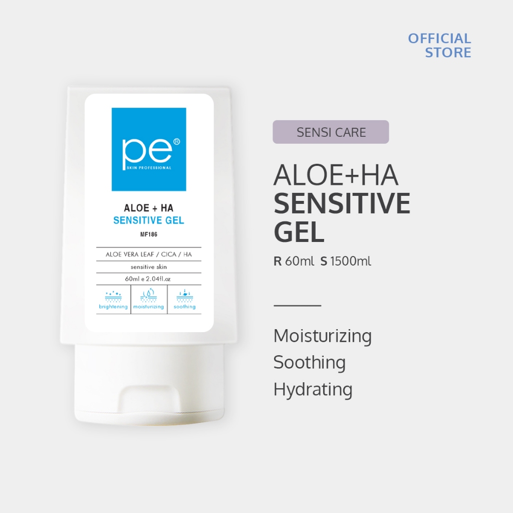 Gel Aloe Vera [MF186] Aloe + HA Sensitive Gel [60ml/1500ml][Aloe Vera Gel][Hydrating  Gel][Sensitive skin] | Shopee Malaysia