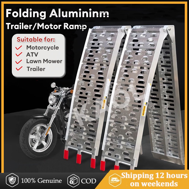 Aluminum Ramp Ladder Bike Motorcycle Tangga Motor Folding Ladder Heavy ...