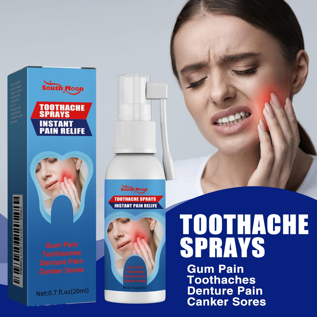 South Moon Toothache Spray Oral Care Soothes Cavities ubat sakit gigi ...