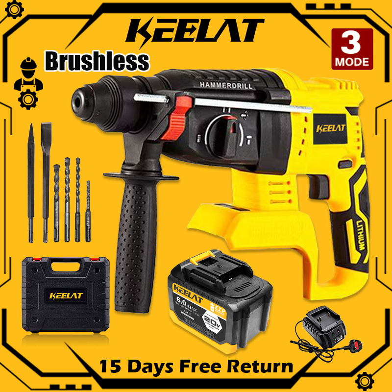 Keelat KWHD001 3 Model Cordless Professional Electric Rotary Impact ...