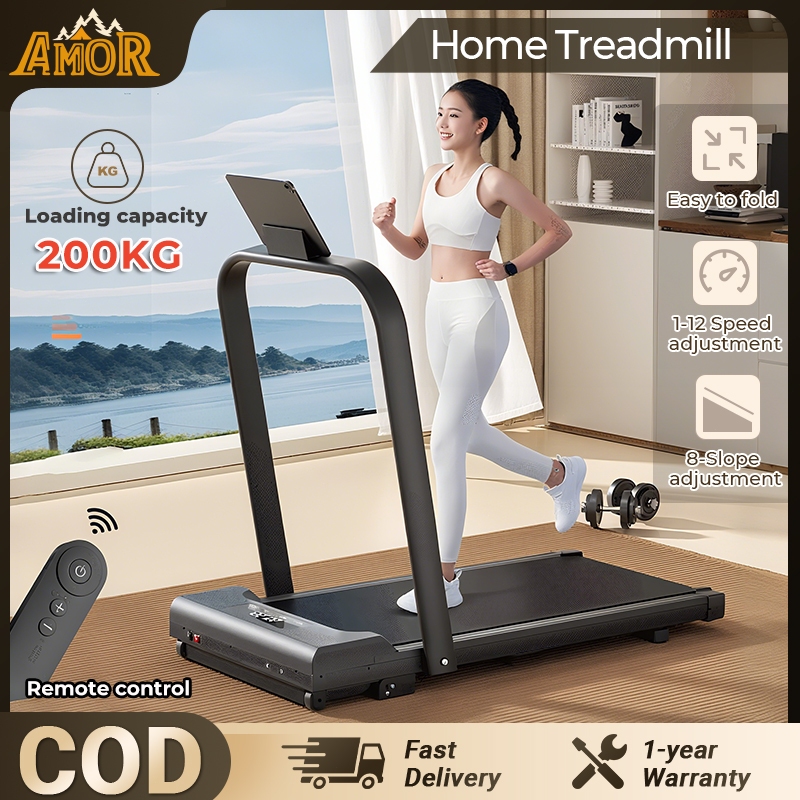 Walking Treadmil With Handle 3HP Foldable Smart Walking Pad Ultra-Thin ...