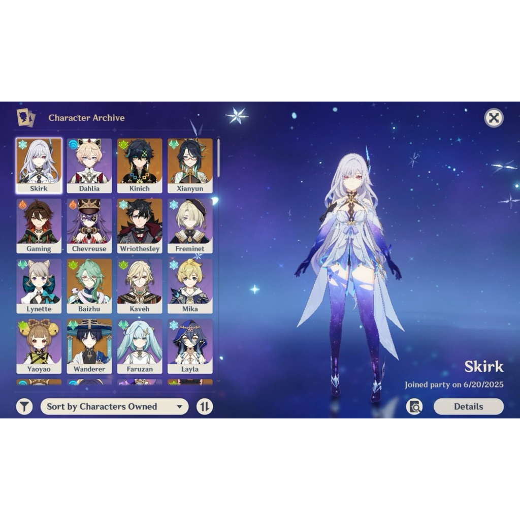 Genshin Impact account - eu - AR60 - 29 5* - Haven't played
