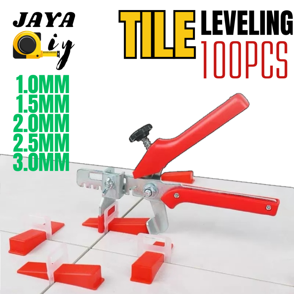 [1BAG] Square WEDGE tile LEVELING TILE SPACER / LEVELING SYSTEM (1.0mm ...
