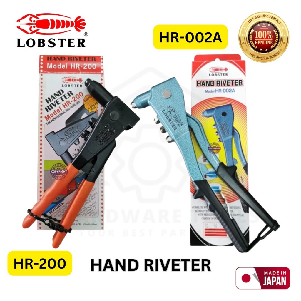 LOBSTER JAPAN Hand Riveter HR-200 / HR-002A | Shopee Malaysia
