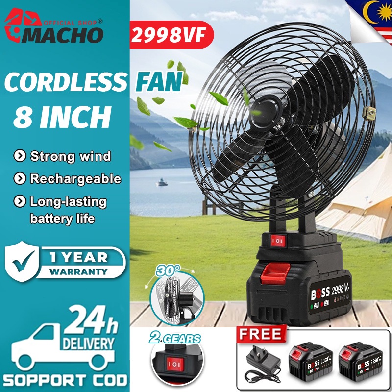 Cordless 8 inch Portable Fan High Power Outdoor Desktop Cooling Fans ...