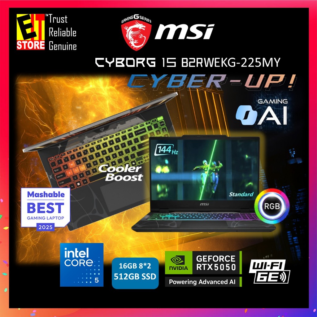 MSI Cyborg 15 B2RWEKG-225MY (Core 5 210H/16GB/512GB/15.6