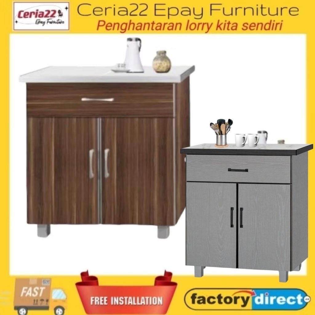 *[Free Installation] 2 Door+1 Drawer KITCHEN Cabinet 3Ft / Low Cabinet ...