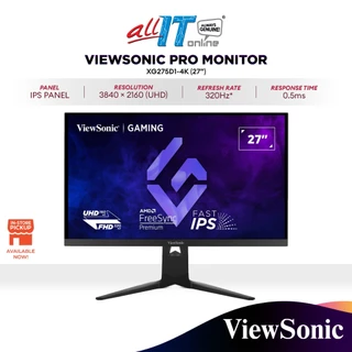 VIEWSONIC XG275D1-4K 27" UHD DUAL MODE GAMING MONITOR | IPS | Up To 320Hz