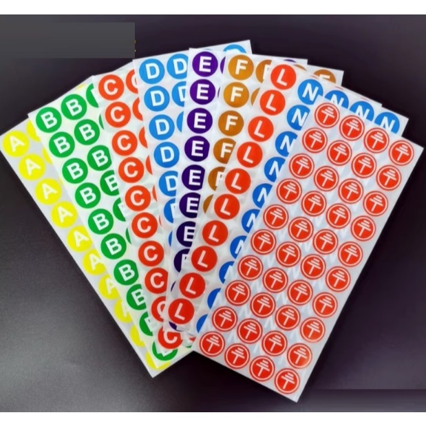 Self Adhesive Colored A to Z Alphabet Sticker Capital Letters A - Z ...