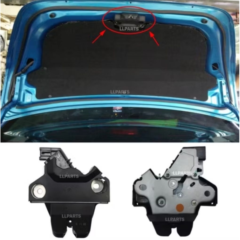PERODUA BEZZA REAR BONNET LOCK WITH ACTUATOR TRUNK LID INNER LOCK ...