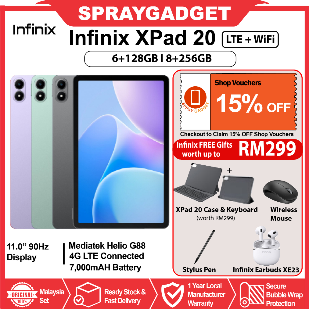 Infinix XPad 20 Tablet LTE + WiFi (6+128GB / 8+256GB) 11