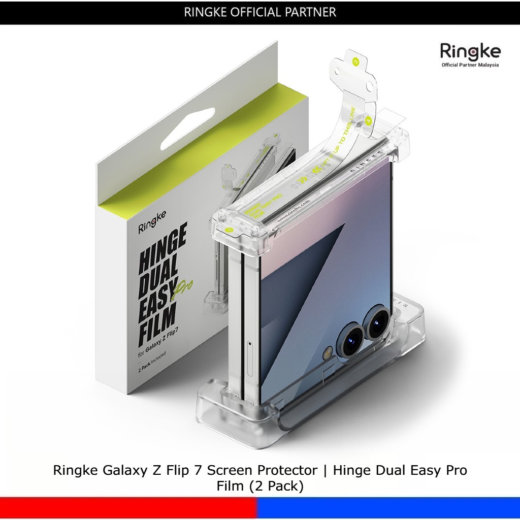 Ringke Galaxy Z Flip 7 Screen Protector | Hinge Dual Easy Pro Film (2 ...