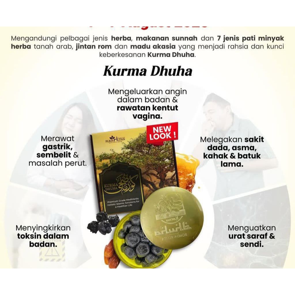 Packaging Baru Original Kurma Dhuha HQ Bonda Rozita JRM -Exp April 2027 ...