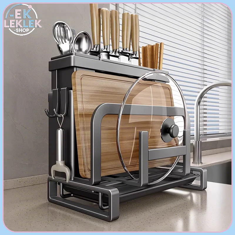 Stainless Steel Kitchen Rack Knife Holder Chopping Board Holder Kitchen ...